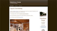 Desktop Screenshot of gaestehaussonja.de